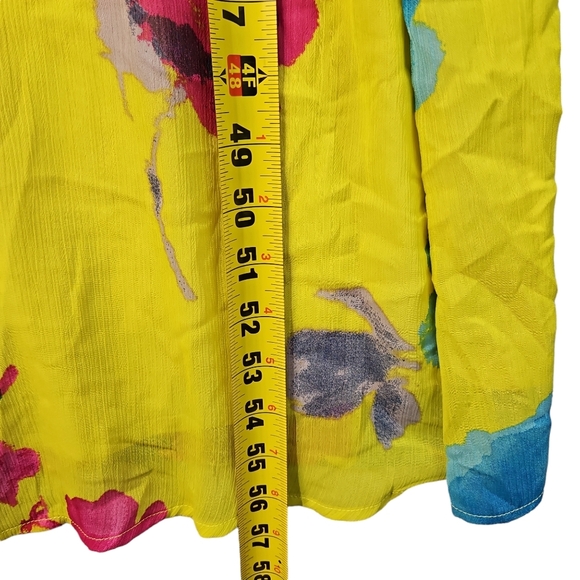 OLD NAVY Yellow Floral LONG SUNDRESS! Size Medium - Picture 7 of 9